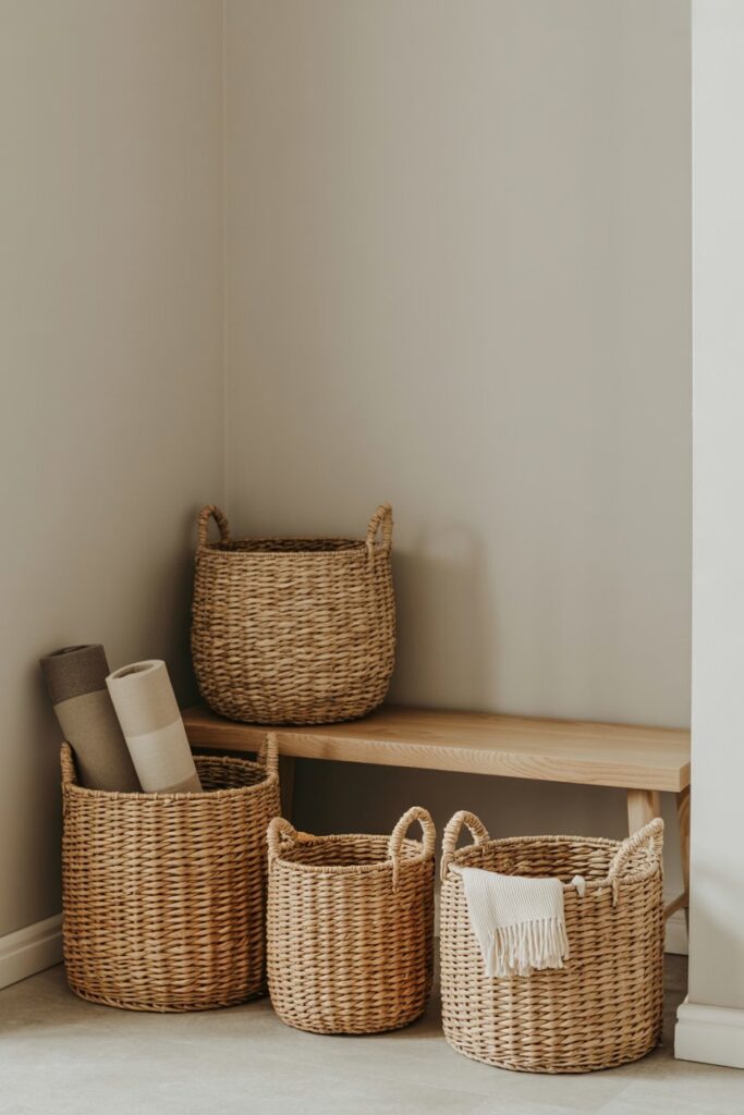 Use Woven Baskets
