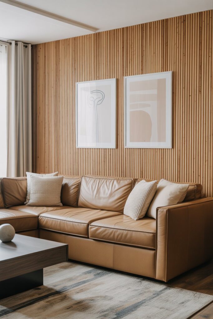 Vertical Wood Paneling Effect