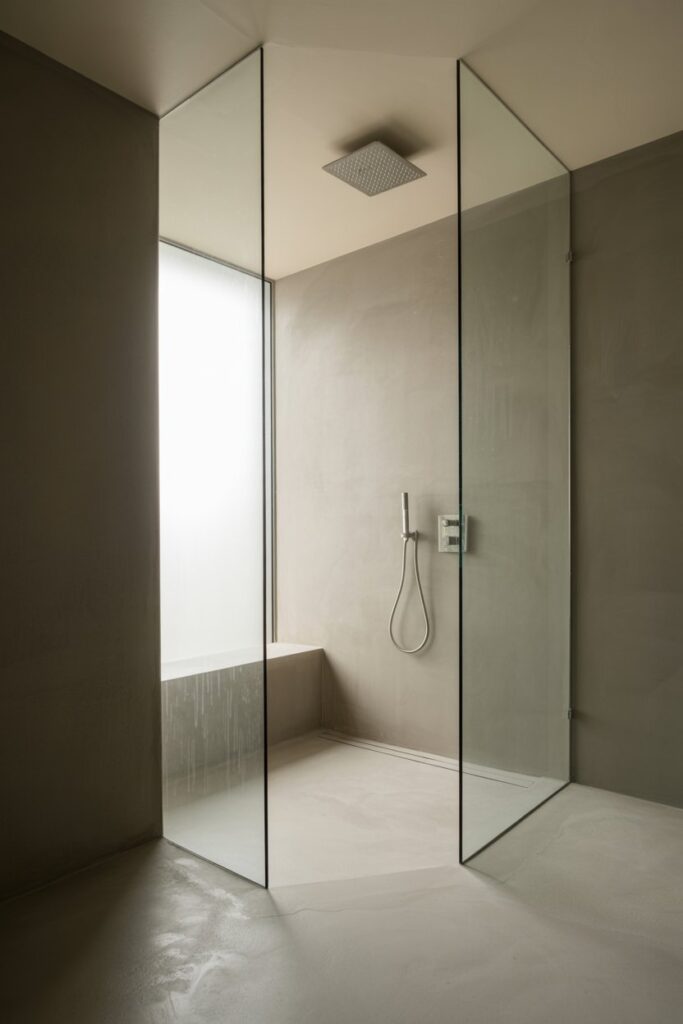 Wet Room with Glass Partitions