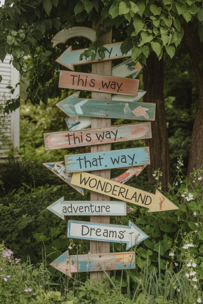 Whimsical Directional Signs
