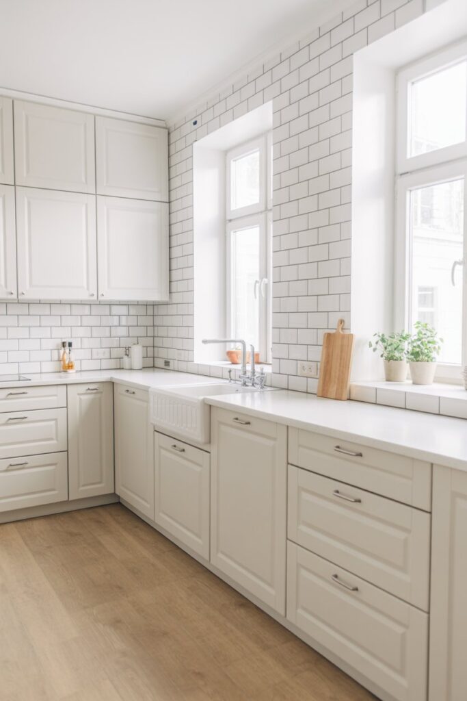 White Subway Tile Backsplash