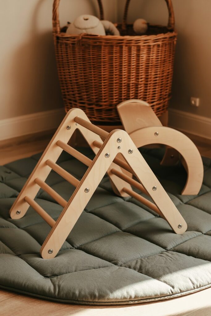 Wooden Climbing Arches and Triangles