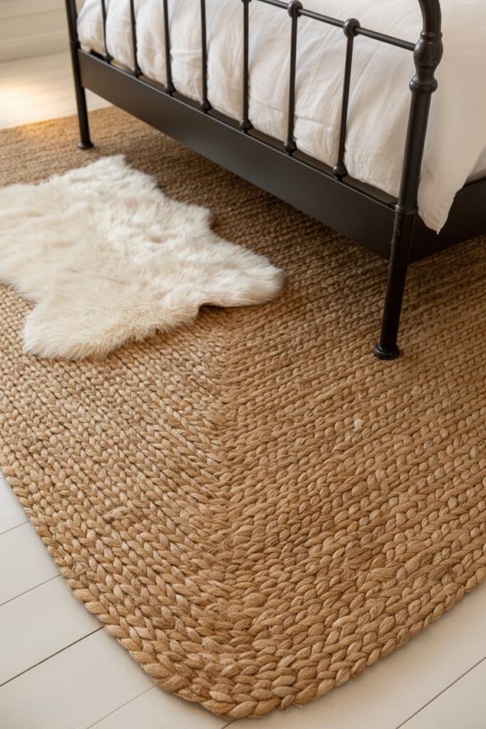 Woven Jute Rug for Natural Texture
