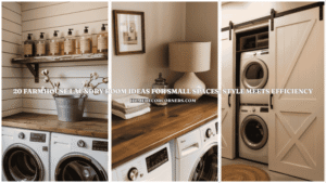 20 Farmhouse Laundry Room Ideas for Small Spaces: Style Meets Efficiency