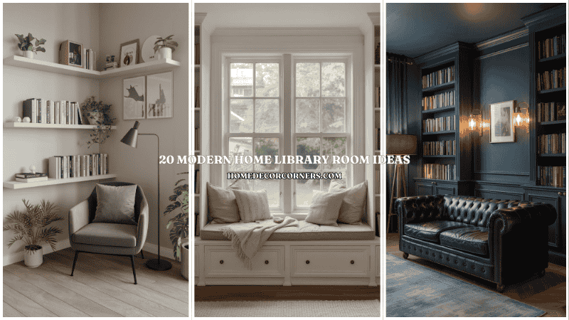 20 Modern Home Library Room Ideas