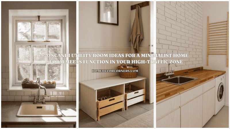 20 Scandi Utility Room Ideas for a Minimalist Home: Form Meets Function in Your High-Traffic Zone