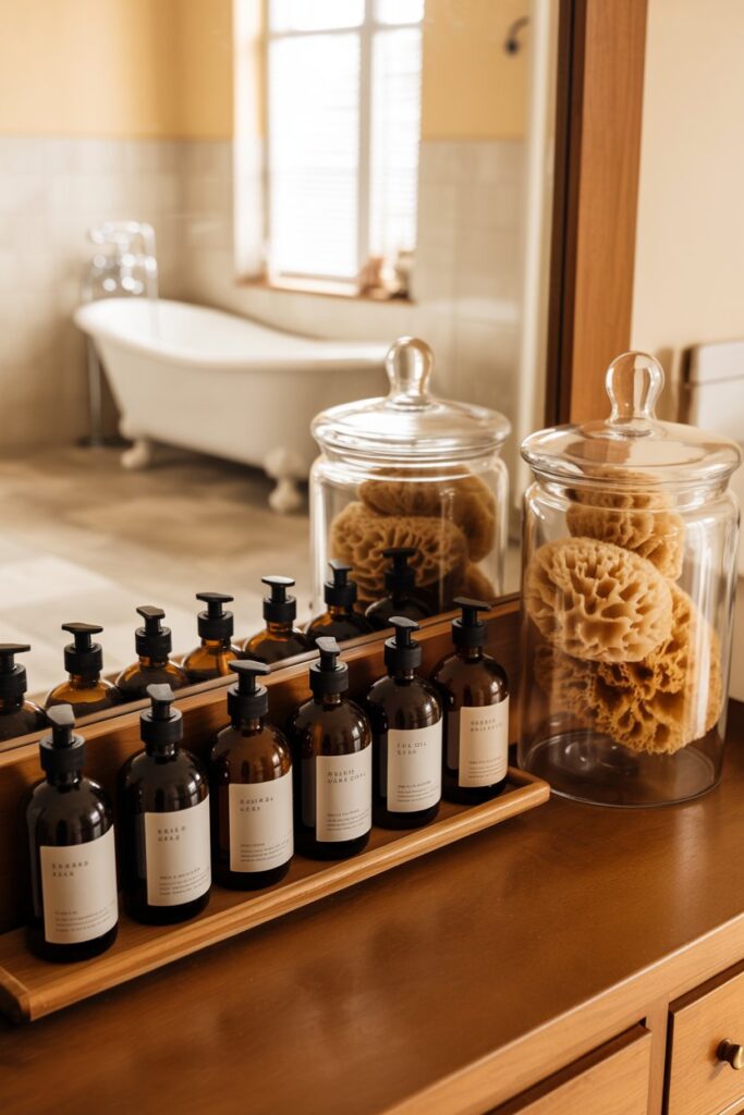 Apothecary Jars and Amber Glass