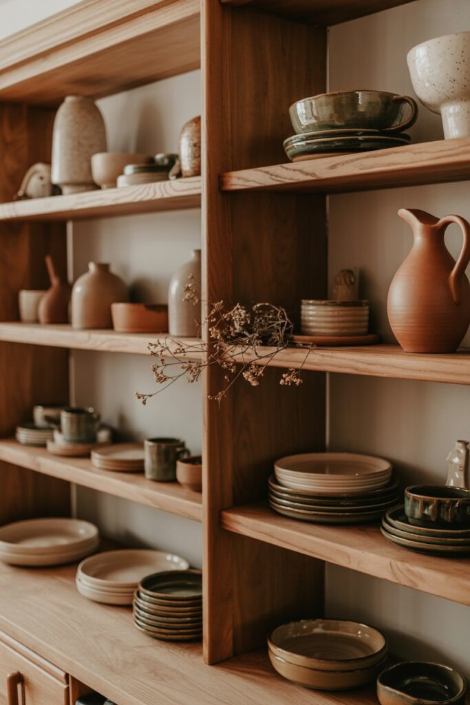 Artisan Pottery Display