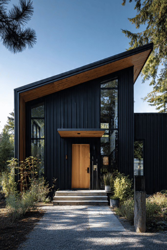 Black Vertical Siding (Modern Barn Style)