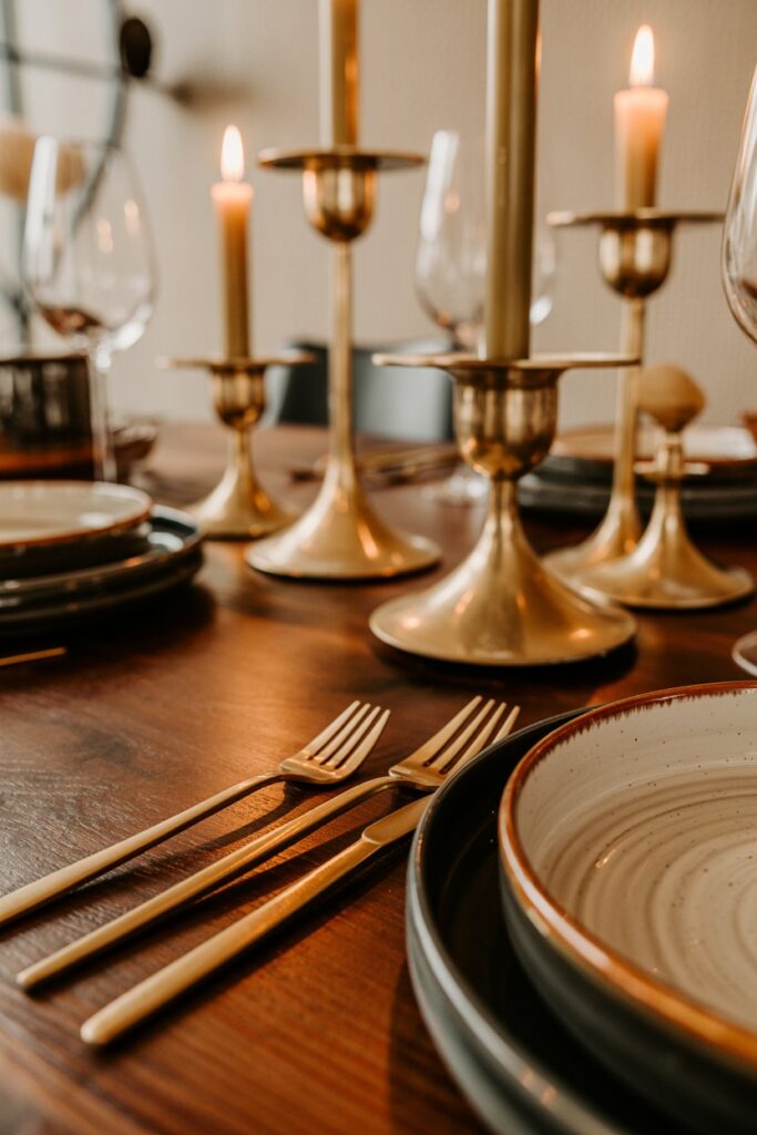 Brass and Gold Accents