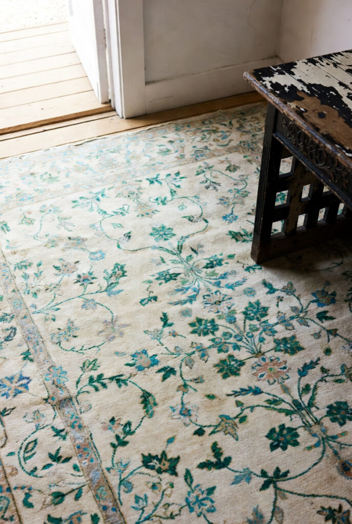 Farmhouse Charm with Floral and Vine Motifs