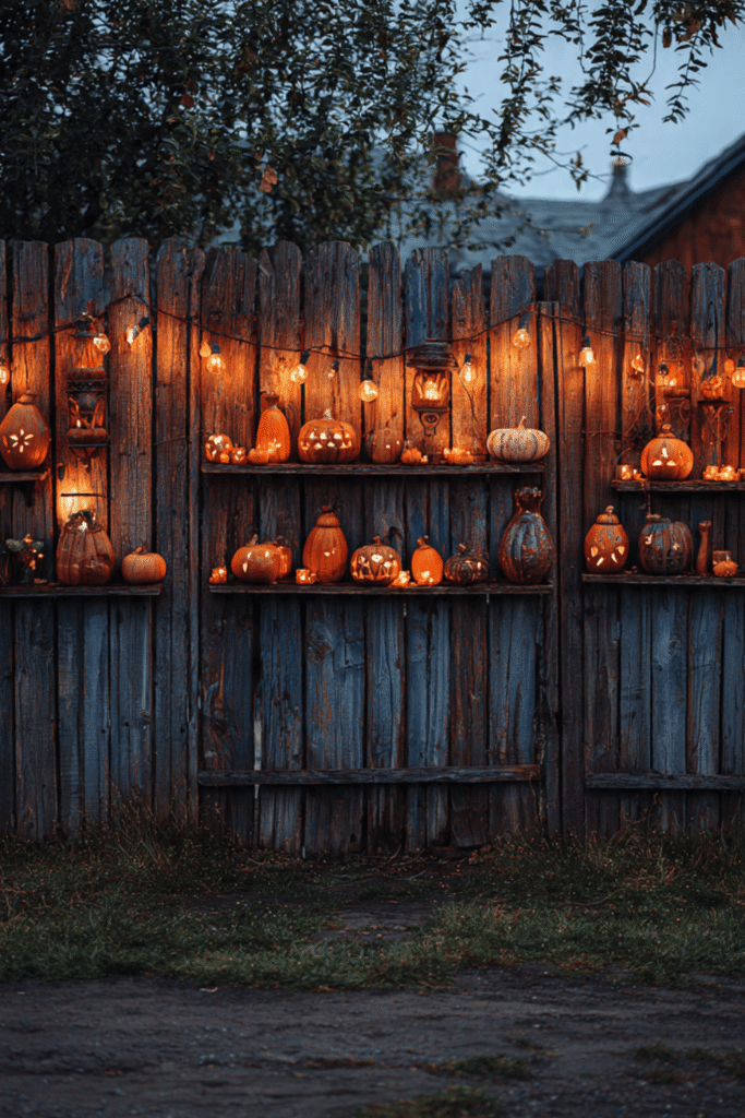 Hanging Gourd Lantern Fence
