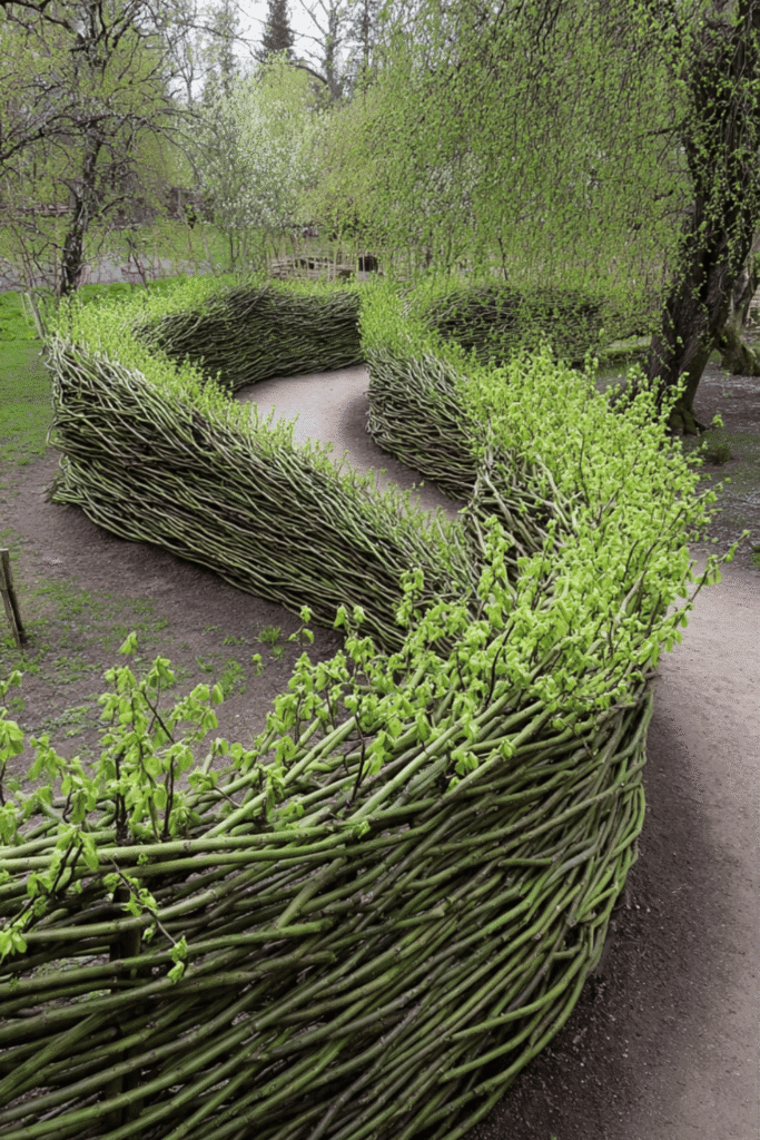 Living Willow or "Fedder" Fence