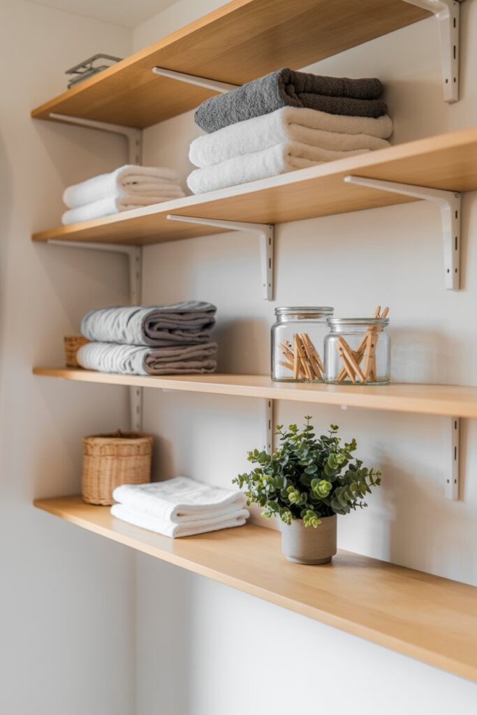 Maximize Verticality with Floating Shelves