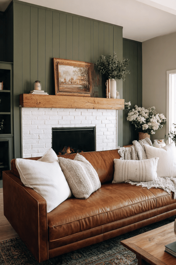 Modern Farmhouse Sage Accent Wall