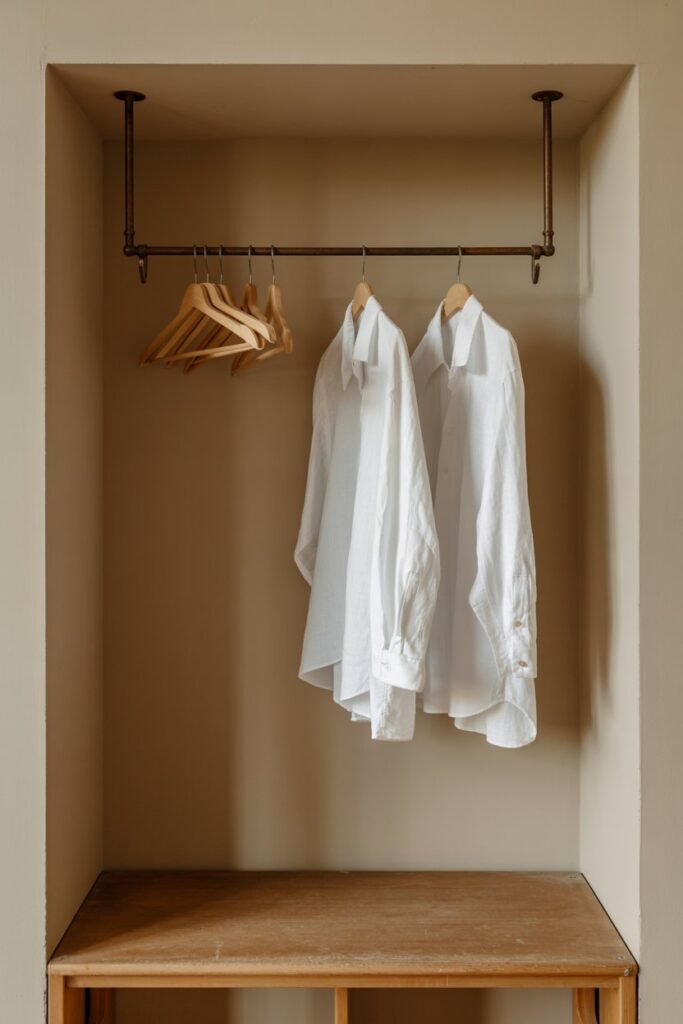 Open Hanging Rail for Airing and Ironing
