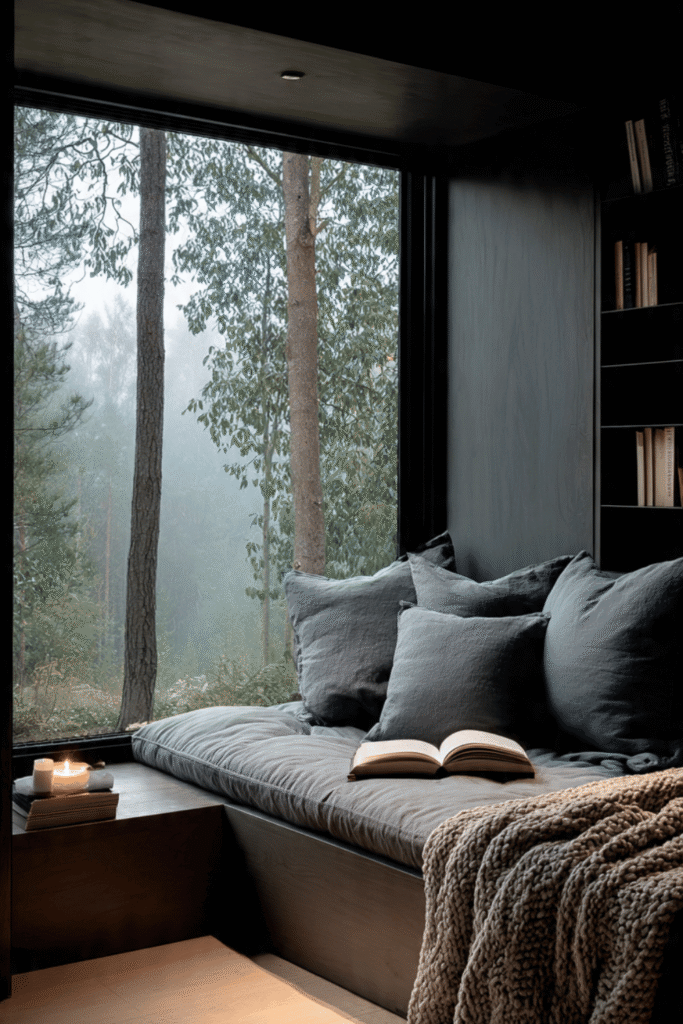 Oversized Black Framed Windows