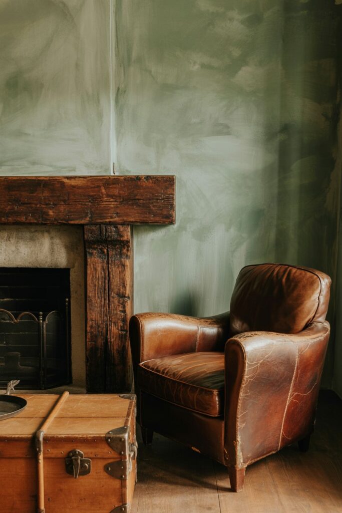 Rustic Warmth Sage and Distressed Details