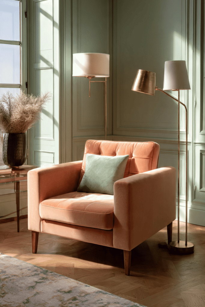 Sage Green and Peach "Sunset" Palette