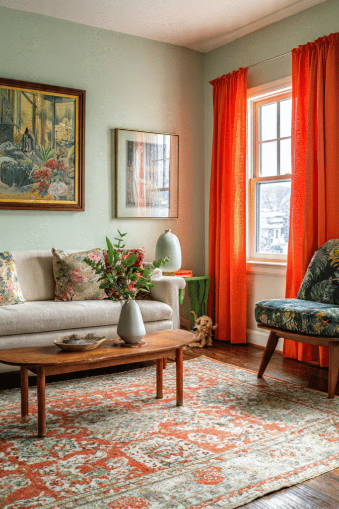 Sage and Coral Eclectic Charm