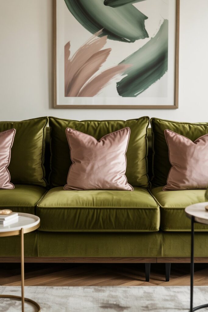 Soft Contradiction Sage Green and Blush Pink