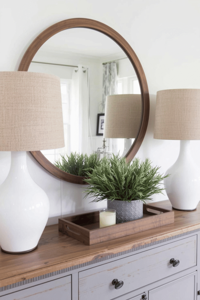 Symmetrical Simplicity: A Pair of Lamps