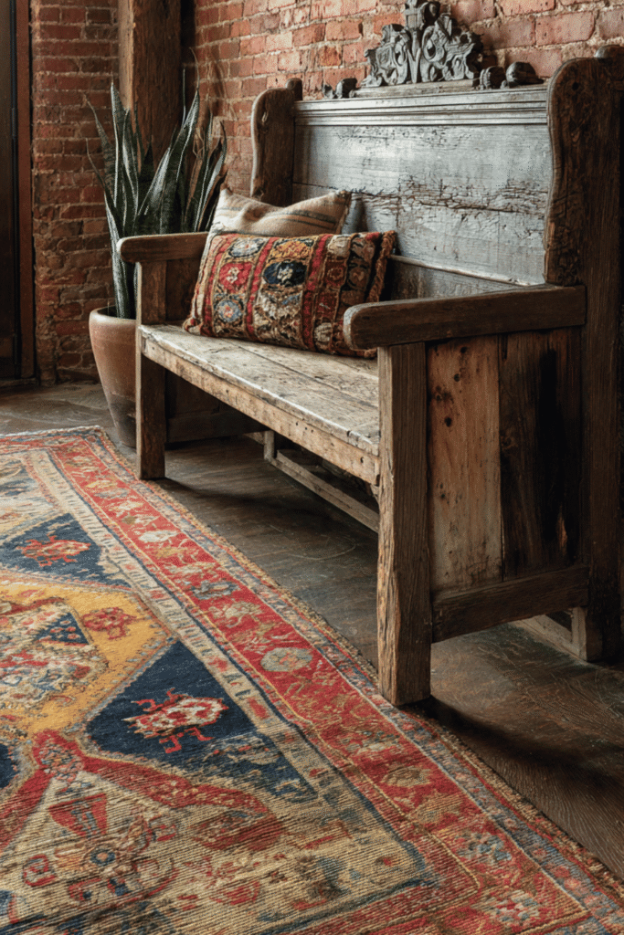 The Antique Church Pew
