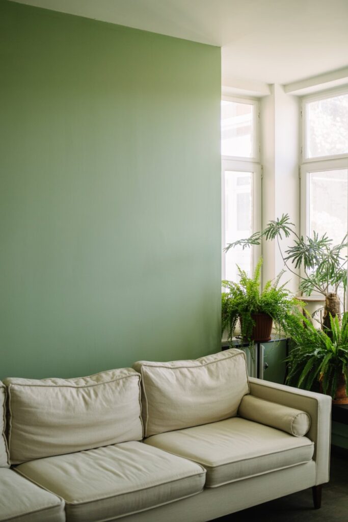 The Classic Sage Green Accent Wall
