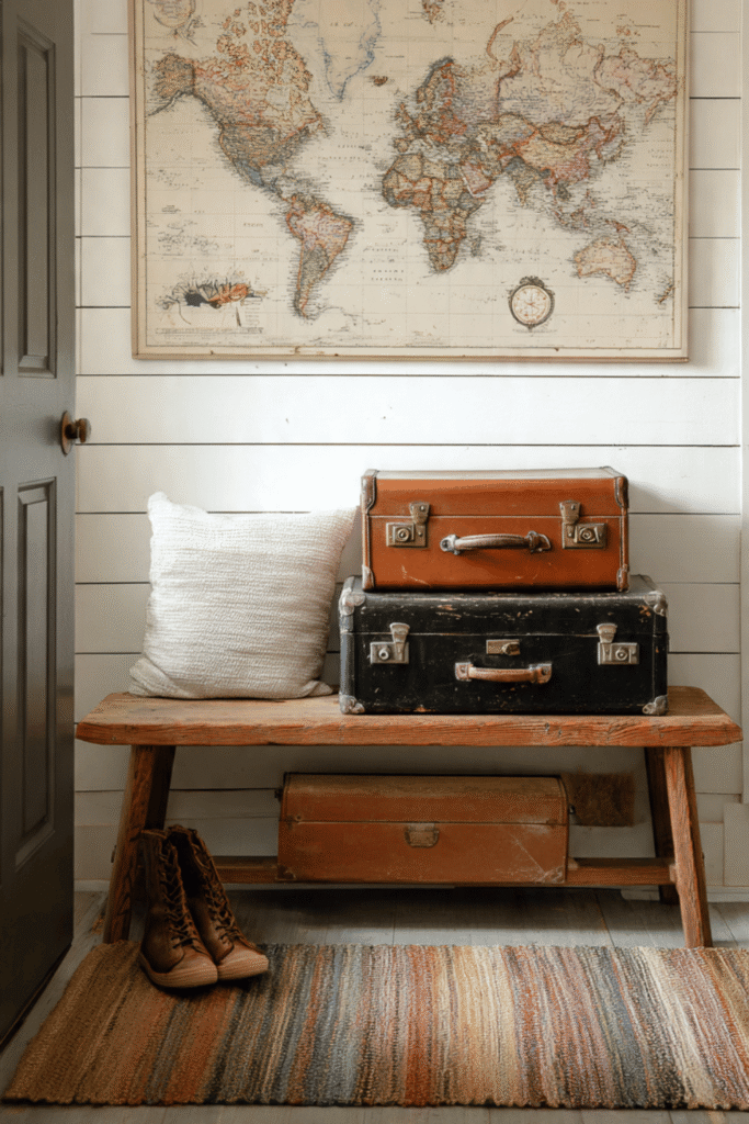 The DIY Suitcase Bench
