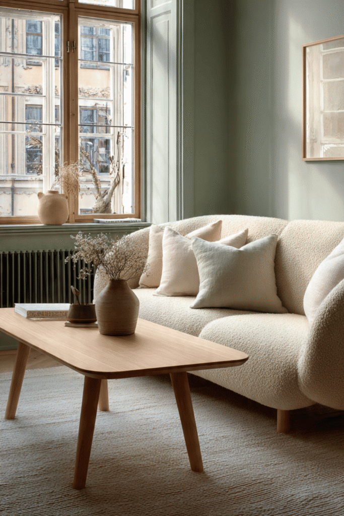 Sage Green and Slate Blue "Mist"