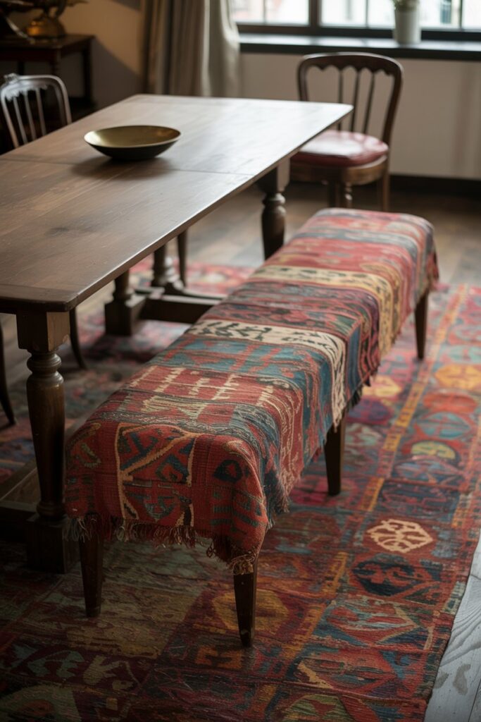The Vintage Kilim Bench