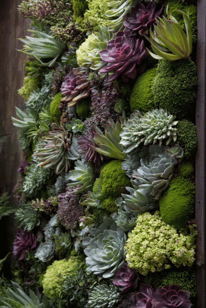 Vertical Succulent Garden Fence