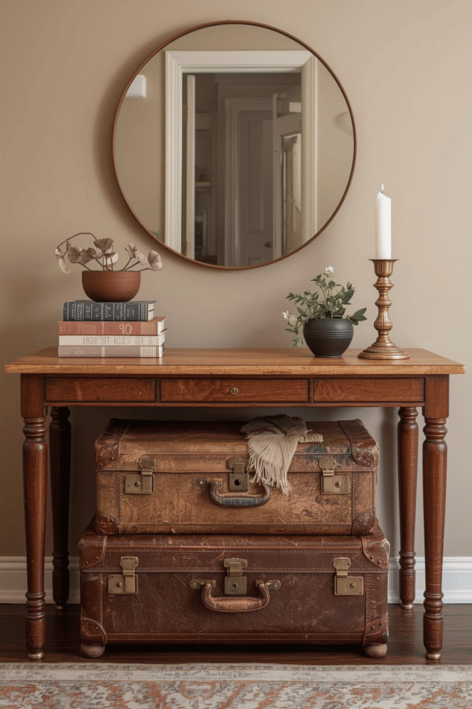 Vintage Suitcase Storage (Unique & Functional)