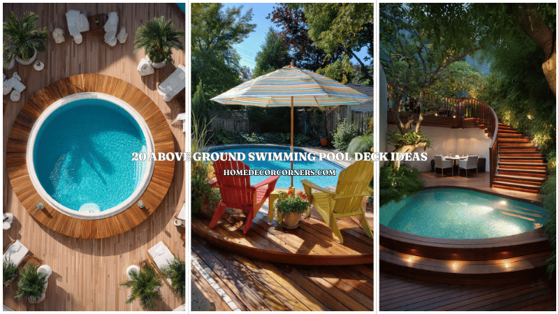 20 Above Ground Swimming Pool Deck Ideas