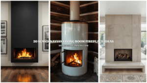 20 Scandinavian Living Room Fireplace Ideas