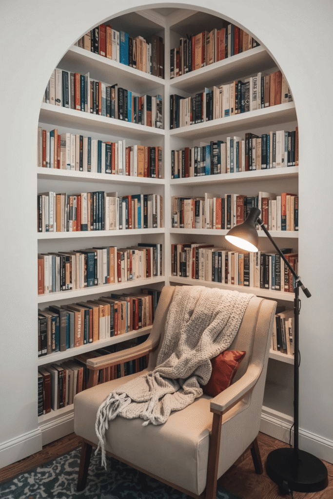 Corner Shelf Book Nook