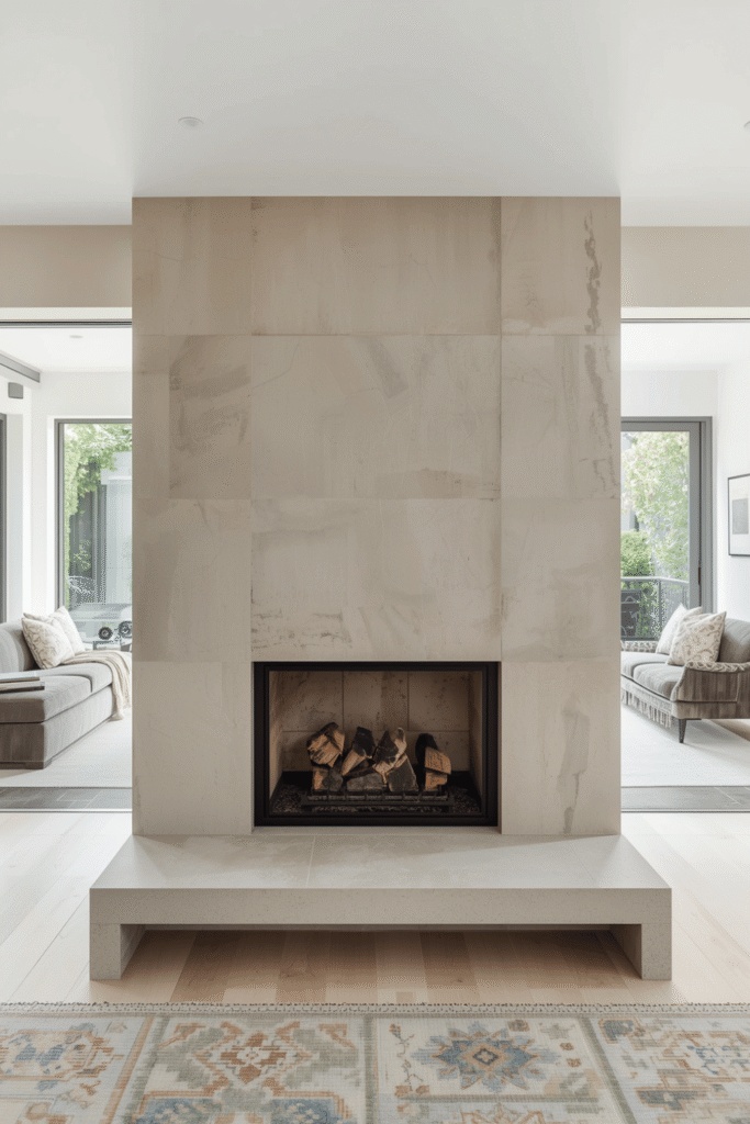 Double-Sided See-Through Hearth