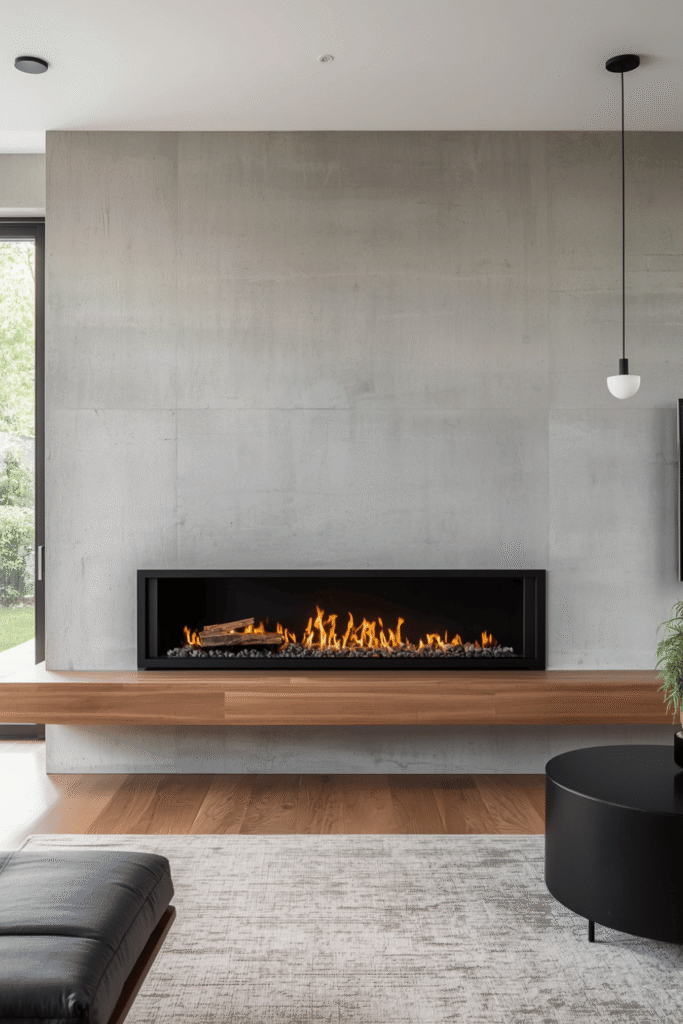 Floating Concrete Mantel