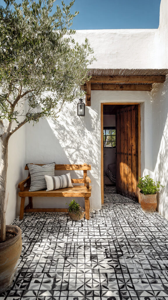 Geometric Tile Flooring