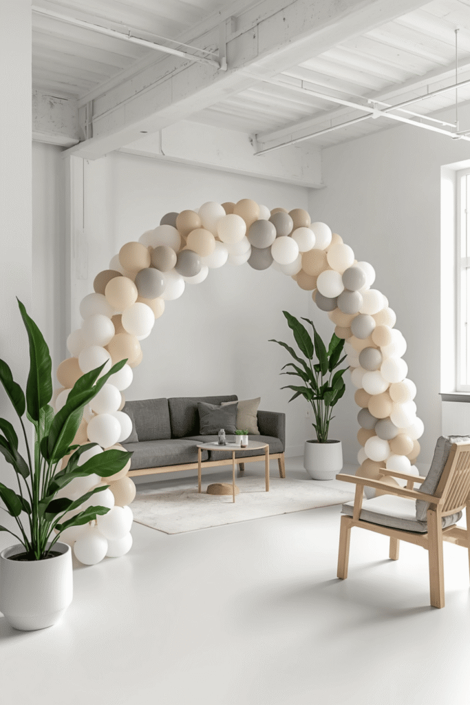 Minimalist Scandi-Style Loft Party