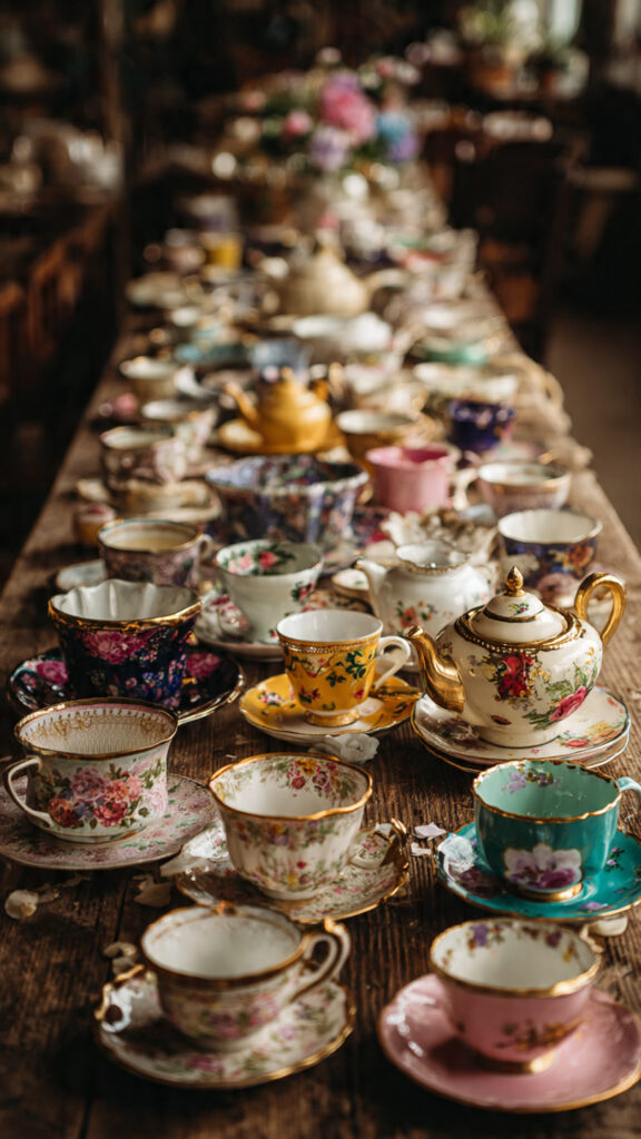 Mismatched Vintage Teaware