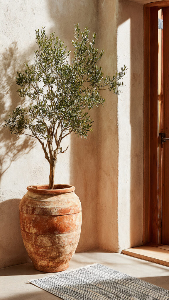 Olive Trees in Terracotta