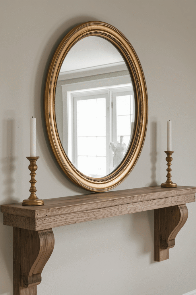Oversized Statement Mirror Shelf