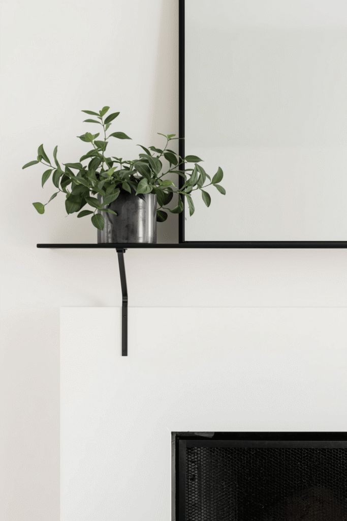 Scandi Industrial Iron Mantel