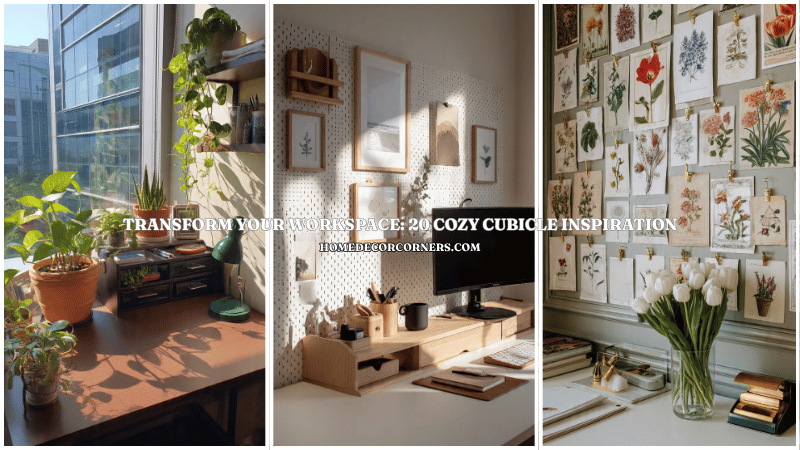 Transform Your Workspace: 20 Cozy Cubicle Inspiration