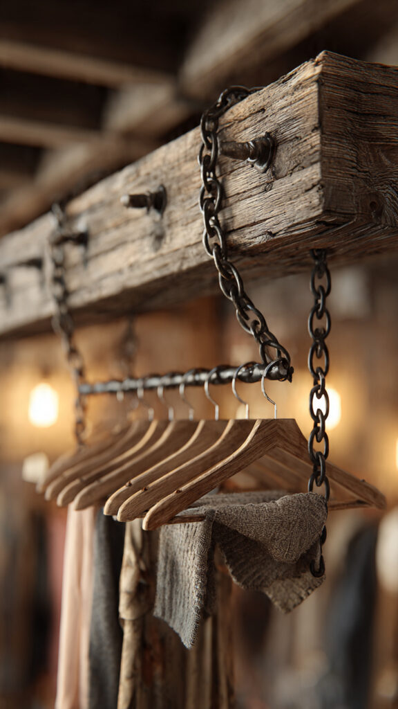 Vintage Ladder Hanging Shelf