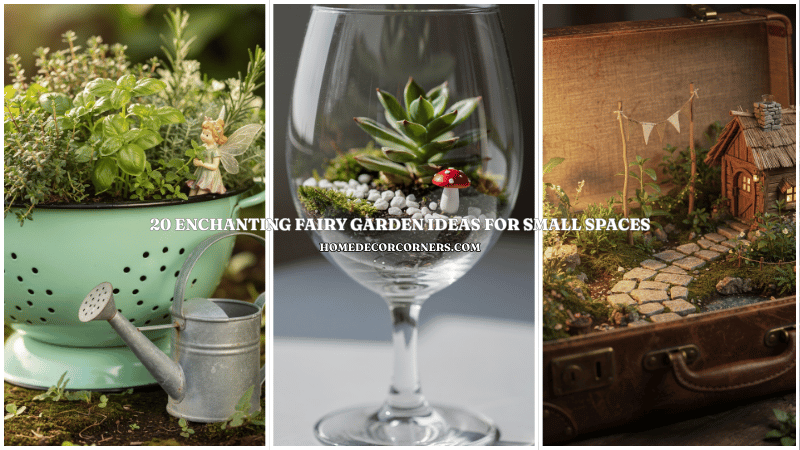 20 Enchanting Fairy Garden Ideas for Small Spaces