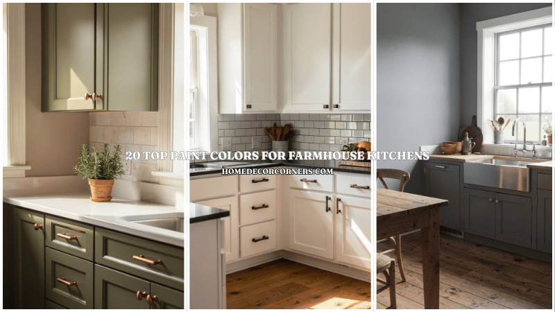 20 Top Paint Colors for Farmhouse Kitchens